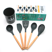 Gadgets de maison et de cuisine Ensemble d'ustensiles en silicone de qualité alimentaire Ustensiles de cuisine en silicone Ensemble de cuillères de cuisson