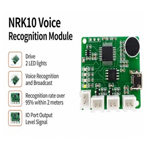โมดูลควบคุมด้วยเสียง รุ่น NRK10 ซีรีส์ AI โมดูล ผู้ผลิต OEM โมดูลจดจำเสียงแบบออฟไลน์สำหรับหุ่นยนต์ - Product Image 6
