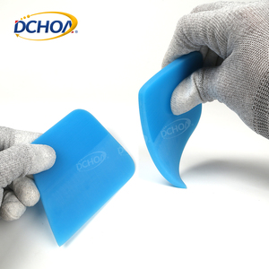 DCHOA 4 "bleu PPF <span class=keywords><strong>raclette</strong></span> avec coin <span class=keywords><strong>rond</strong></span> PPF grattoir voiture fenêtre teinte outils raclettes en caoutchouc - Product Image 4