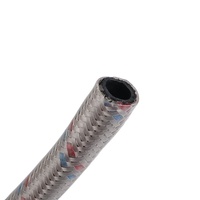 Tuyau tressé F1/2 * M10 * 1 tuyau de plomberie 304 acier inoxydable fil mixte rouge et bleu tube à tête unique