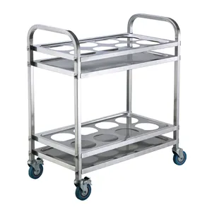 Hotel Stainless steel wine serving cart/liquor trolley/drink cart