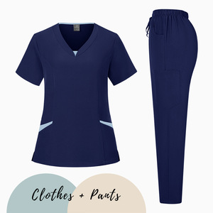 Tenues de travail personnalisées pour femmes, infirmières, hôpitaux vétérinaires, médecins, uniformes de travail unisexes, ensembles de pantalons de travail pour infirmières - Product Image 4