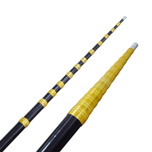 高強度で軽量な45フィートの高弾性フルーツピッキングツール炭素繊維複合伸縮ポール - Product Image 1