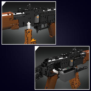 14020 Fusil Automático <span class=keywords><strong>AK74</strong></span> para Ensamblar, Modelo de Arma de Fuego de Juguete, Set de Bloques de Construcción Educativos para Niños - Product Image 4