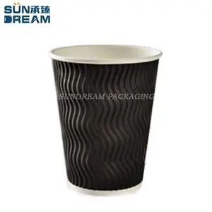 custom design Best price pla coated manufacturers ripple paper cups production line