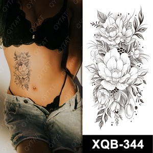 Achetez en gros des autocollants de <span class=keywords><strong>tatouage</strong></span> temporaire <span class=keywords><strong>pour</strong></span> le corps, de haute qualité, <span class=keywords><strong>pour</strong></span> femmes et filles, avec motifs floraux et à l'eau de rose. - Product Image 2