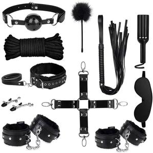 Produits sexuels en cuir BDSM très vendus sur <span class=keywords><strong>Amazon</strong></span>, 11 pièces, jouets érotiques pour adultes, ensemble de bondage sexuel, boîte de jouets sexuels pour homme, ensemble complet - Product Image 2