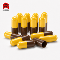 Capsules vides en gélatine à finition mate SINOPEK, sans poussière, impression personnalisée du logo, OEM, usine GMP, vente en gros
