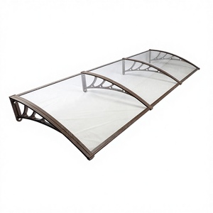 Auvent <span class=keywords><strong>de</strong></span> porte et <span class=keywords><strong>de</strong></span> fenêtre extérieur, imperméable, résistant aux UV, en polycarbonate, protection contre la pluie - Product Image 1