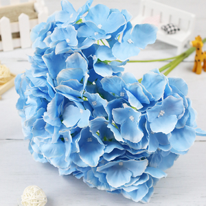 Suministros DE BODA Decoración <span class=keywords><strong>Flor</strong></span> Artificial 5 Cabezas Hortensia para la decoración del banquete de boda 5 Ramas Ramo de Hortensia - Product Image 3