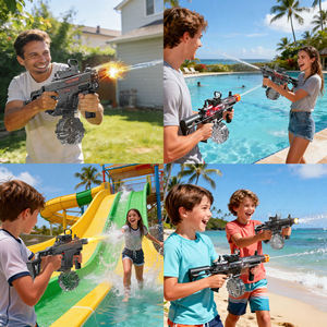 Nuova Pistola ad Acqua Elettrica con Aspirazione Automatica dell'Acqua, 600ml, Alta Velocità, Sparo Continuo, Giocattolo Estivo per Bambini - Product Image 6