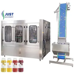 Complete automatic beverage juice / milk hot filling bottling equipment