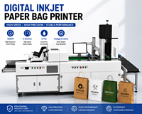 Imprimante jet d'encre UV automatique haute vitesse pour emballages écologiques en papier et sacs fourre-tout, résolution 1200 dpi, système tout-en-un