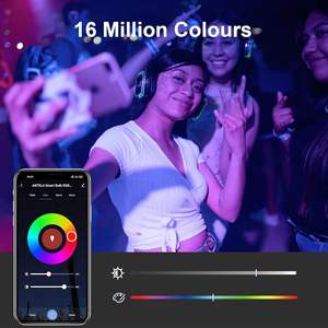 Ampoule LED Intelligente Antela E27 9W Multicolore Dimmable Contrôle par Application Wifi Corps en Plastique A19 Durée de Vie 25000 Heures - Product Image 6