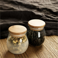 Ensemble de bocaux en verre givré hermétiques pour le stockage alimentaire, bocaux de rangement de cuisine en verre fiables