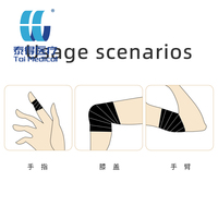 Bande de contention auto-adhésive en microfibre personnalisée 5CM*4.5M, élastique, pour tatouage, flexible, extensible, pour doigts, chevilles, premiers secours