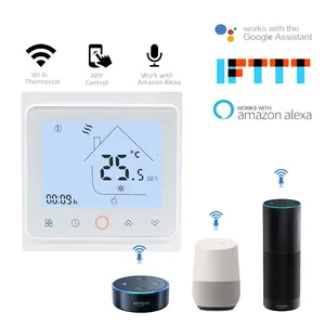 Smart Home Wireless Wifi Thermostat for Floor Heating System Tuya APP Work With Amazon Alexa / Google assistant