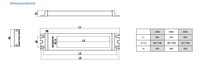 Lampe de travail pour machines-outils CNC ONN M9P IP67 fabriquée en usine, DC24V 6000K/4000K/3000K, longueur optionnelle