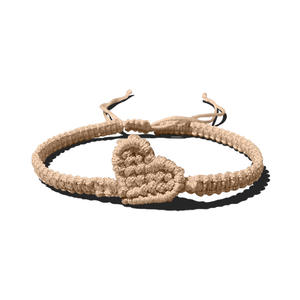 Pulseras de corazón tejidas a mano de cuerda ajustable, regalo de San Valentín, pulseras de corazón trenzadas anudadas para mamá, hermana, novias - Product Image 6