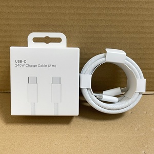 Câble USB C tressé 240W 2M Type C Câble de charge rapide Câble de données <span class=keywords><strong>Chargeur</strong></span> pour iPhone 15 16Pro Max iPad Pad <span class=keywords><strong>Mac</strong></span> Bok - Product Image 3