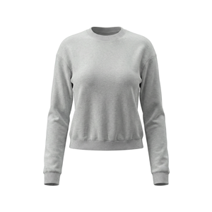 Veste polaire zippée intégrale pour femme en polyester recyclé durable, col rond, doublure thermique isolante, hiver, coupe courte, brodée - Product Image 5