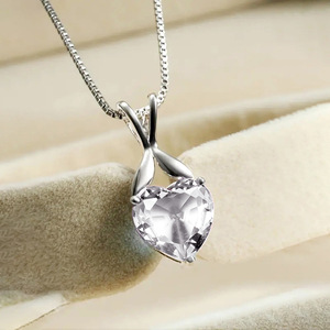 Collar con colgante de corazón para mujer, joyería sencilla y moderna, regalo para uso diario - Product Image 2