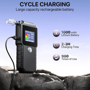 SZEEK EK925 Testeur d'alcoolémie professionnel certifié CE ROHS, capteur semi-conducteur, testeur intelligent, plage de mesure 0-0,190 % BAC - Product Image 4