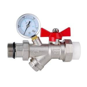 Vente directe d'usine, manomètres en laiton nickelé, collecteurs CVC, vannes à bille d'entrée/sortie pour vanne de chauffage au sol - Product Image 4