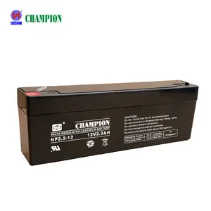 Champion factory direct sale 12V2.2AH 2AH lead acid batteries charger 12v battery 20HR and high reliability for energy storage