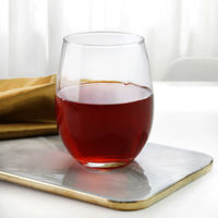 Gobelet en verre à vin personnalisé 16oz, vente en gros, sans jeton, verre à boisson, tasse de thé