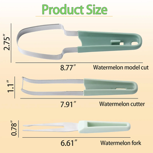 Watermelon Cutter Slicer Popsicle Mould 3 in 1 Melon Scoop Fruit Scooper Tool for Dig Pulp Separator Creative Fruit Knife - Product Image 5
