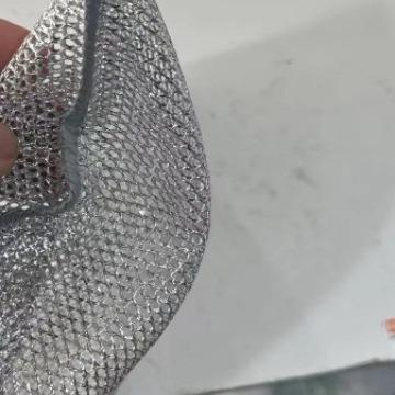 Paño de cocina de hilo plateado de calidad de exportación [Doble capa]