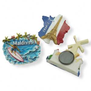 Aimant souvenir 3D en résine personnalisé fabriqué en Chine, aimant touristique de ville ou de pays, aimant de réfrigérateur en polyrésine - Product Image 4