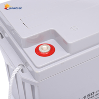 Batterie gel 12v 150ah batterie de stockage à cycle profond pour batterie plomb-acide du système solaire