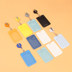Bobine de badge d'identification <span class=keywords><strong>Yoyo</strong></span> rétractable ronde de 32mm en plastique mat ABS porte-badge avec pince arrière en métal crocodile vente en gros - Product Image 6
