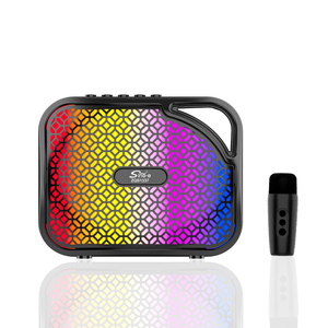 Mini Xách Tay Âm Thanh Tích Hợp Microphone Bt Loa Ngoài Trời Loa Di Động Máy Karaoke Với Microphone - Product Image 1