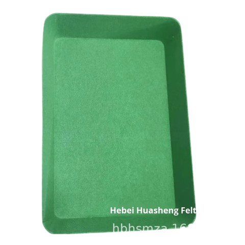 Modern Design 60*40*10cm Heat Setting Felt Storage Box Christmas Storage Tray RPET Recyclable Material Basket for Apartment Use