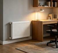 Radiateur de chauffage hydronique de haute qualité 22K, radiateur de chauffage horizontal OEM pour systèmes CVC, utilisé dans les hôpitaux et les écoles