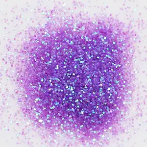 무지개 빛깔의 네일 아트 글리터 파우더 스팽글 홀로그램 다채로운 반짝이는 육각 조각