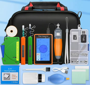 AUA-600 détecteur portatif de visage d'extrémité de fibre optique, <span class=keywords><strong>microscope</strong></span> de fibre optique, ensemble de soufflage de ballon de stylo de nettoyage 400x UPC + APC - Product Image 3