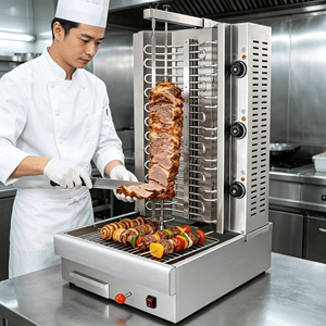 Machine à barbecue rotative automatique, gril électrique sans fumée, électro-plaqué, pour usage commercial, cuisinière à kebab pour usage intérieur - Product Image 2