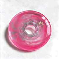 Roues de patins à roulettes Ruidongle originales en PU marbré transparent, roues de slalom à rebond élevé et résistantes à l'usure pour enfants et adultes