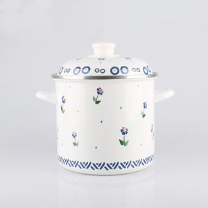 Casserole peu profonde coréenne <span class=keywords><strong>en</strong></span> émail avec poignée et couvercle <span class=keywords><strong>en</strong></span> verre 16/<span class=keywords><strong>18</strong></span>/20/22/24/26cm Ollas De Peltre Pewter - Product Image 2
