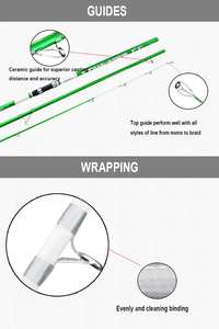 4.2m ، 4.5 متر 3 أقسام IM6 الكربون الثقيلة العمل تصفح قضيب - Product Image 3