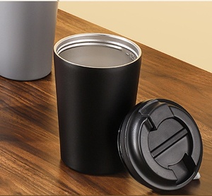 Mug de voyage en acier inoxydable personnalisé, élégant, étanche, à double paroi, 350 ml - Product Image 1