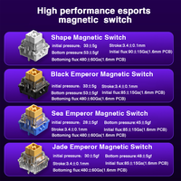 Clavier de jeu filaire AULA HERO 68HE à interrupteurs magnétiques mécaniques, RGB, remplaçable à chaud, déclenchement rapide, retour 8K, pour joueurs d'e-sport