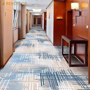 سجاد أرضي تجاري بنمط زهري مخصص من النايلون ذو وبر حلقي للمكاتب والفنادق والمنازل - Product Image 1