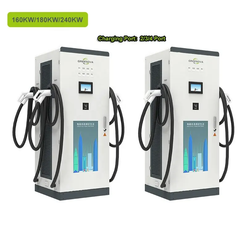 Piso montado GBT ccs ChAdemo tipo evse carregador ev estação de carregamento comercial 160kw dc ev carregador 240kw