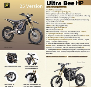 Motocicleta Todoterreno con Batería de Iones de Litio y 74v 60ah 21KW para Surron Ultra 2026, Modelo Más Reciente - Product Image 3