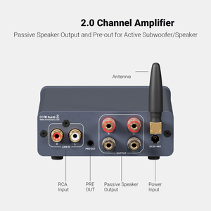 <span class=keywords><strong>Fosi</strong></span> Audio BT20A PRO TPA3255 Amplificador de potencia 300W X 2 Mini HiFi Estéreo Clase D Audio Sonido Home Theater Altavoz Amp - Product Image 3